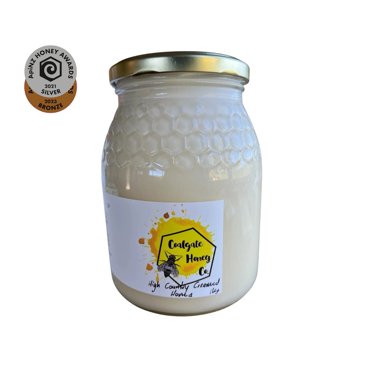 Coalgate Honey Co. High Country Creamed Honey – pure New Zealand creamed honey jar